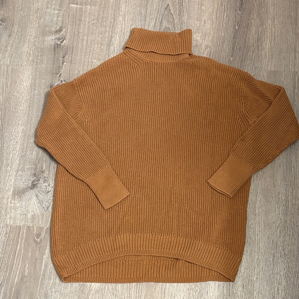J. Crew Warm‎ Brown Turtleneck Sweater XS